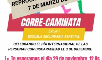 CAMBIO DE FECHA PARA LA PRIMERA MARATN SOLIDARIA A BENEFICIO DEL CFI N 1 DE VILLA GESELL